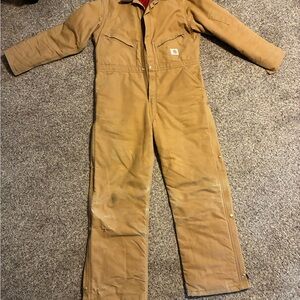 Carhartt Tan Work Coveralls 42 regular